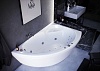 Акриловая ванна Акватек Аякс 2 170x110 R с каркасом, фронтальным экраном, сливом-переливом