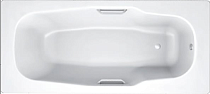 Стальная ванна Atlantica B80J handles BLB 180X80