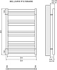Полотенцесушитель водяной Lemark Bellario П10 50x80