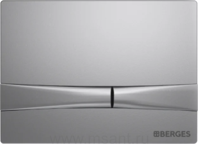 Кнопка смыва Berges Novum F2 хром, матовый