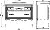 Мебель для ванной ASB-Woodline Модерн 105 рошфор, белая патина