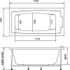 Акриловая ванна Marka One (1MarKa) Aelita 170x90