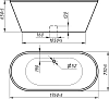 Ванна из искусственного камня Фэма Грация 180x80