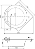 Акриловая ванна Cezares Fi Corner 160x160