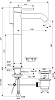 Смеситель для раковины Ideal Standard Ceraline BC194XG черный