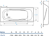 Стальная ванна Koller Pool Deline 170x75