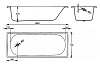 Стальная ванна Europa B60E BLB 160х70