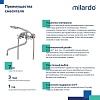 Смеситель для ванны с длинным изливом, Duplex, Milardo, DUPSB02M10