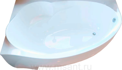 Ванна из искусственного камня Фэма Аделина 170x100 R(металлические ножки с подпятниками) 