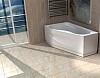 Акриловая ванна Акватек Медея 170x95 L, с каркасом, фронтальным экраном, сливом-переливом