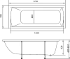 Акриловая ванна Marka One (1MarKa) Modern 175x70