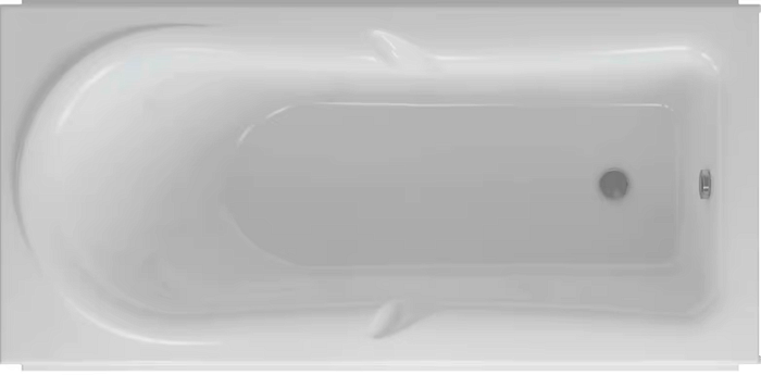 Акриловая ванна Акватек Леда 170x80 с каркасом, сливом-переливом, без фронтальной панели