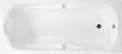 Акриловая ванна Vagnerplast Charitka 170x75 ультра белый