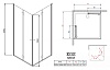 Душевой уголок Radaway EOS KDD-B 100x100 прозрачное стекло