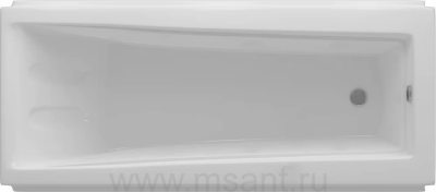 Акриловая ванна Aquatek Либра 170x70, с каркасом, сливом-переливом, без фронтального экрана