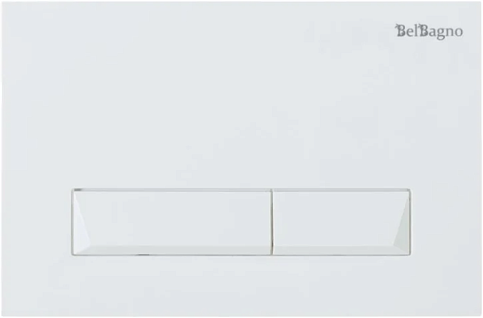 Кнопка смыва BelBagno Marmi BB009-MR-BIANCO белая