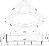 Акриловая ванна Royal Bath Fanke RB 581200 140х140