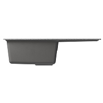 Мойкa MIXLINE ML-GM31 с крылом, темно-серая (309), 770*500*190мм