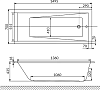 Акриловая ванна Excellent Wave Slim WAEX.WAV15WHS 150х70