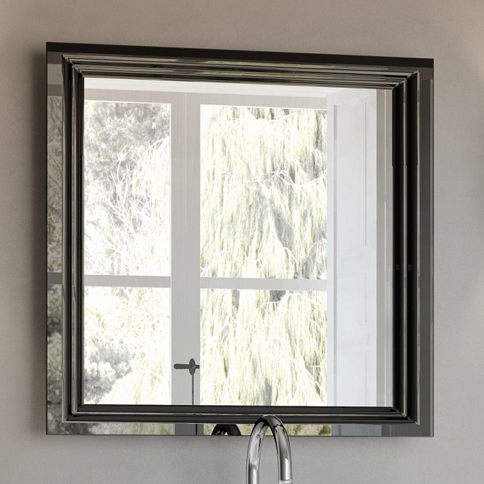 Зеркало Kerama Marazzi Pompei 80 черное, с подсветкой