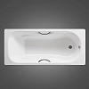 Чугунная ванна Roca Malibu 2309G000R 170х75см, с отверстиями для ручек