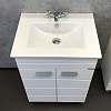 Мебель для ванной Comforty Модена М 60, напольная, белая матовая с раковиной Quadro 60 