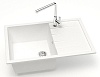Кухонная мойка AZARIO Vision 750x505x218 искусственный мрамор, цвет Белый лед (CS00078337)