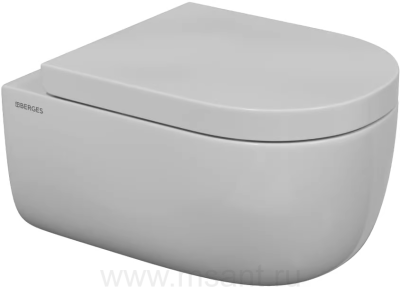 Унитаз подвесной Berges Ego XL Rimless 082124 с микролифтом