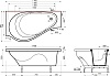 Ванна из искусственного камня Эстет Грация 170x95 L 