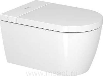 Унитаз подвесной Duravit ME by Starck 2510092000 безободковый с крышкой биде
