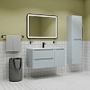 Тумба с умывальником, подвесная, 100 см,голубой, Edifice, IDDIS, EDI10B0i95K подходит умыв. 0101000i28