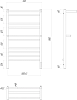Полотенцесушитель электрический Lemark Pramen П10 50x90, хром