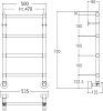 Полотенцесушитель водяной Margaroli Sole 442-4 хром