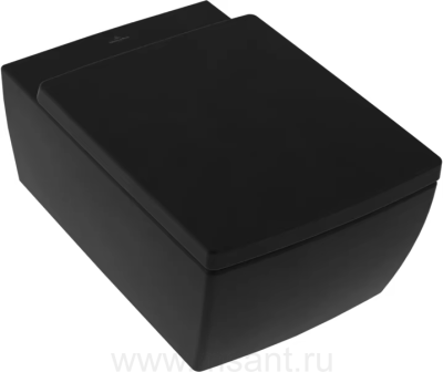 Унитаз подвесной Villeroy & Boch Collaro ebony, ceramicplus