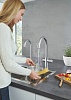 Смеситель Grohe Red II Duo 30079001 для кухонной мойки, с водонагревателем