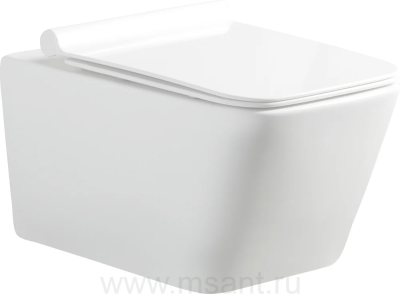 Унитаз подвесной Aquanet Rimless Tavr-W BL-103N-WHT Крышка-сиденье SoftClose Aquanet Slimseat