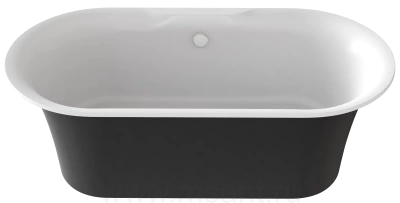 Ванна из литьевого мрамора BAS Венеция 170х80 черная