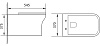Унитаз подвесной Aquanet Cube-W CL-12248D Крышка-сиденье SoftClose Aquanet Slimseat