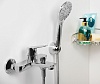 Душевая кабина DOMANI-SPA Delight Slim 110 низкий поддон черная стеклянная задняя панель тонированное стекло 1000*1000*2180