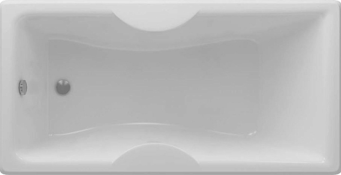 Акриловая ванна Aquatek Феникс 180x85, с каркасом, сливом-переливом, без фронтального экрана