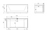 Акриловая ванна Aima (1MarKa) NEO 170x75 1 стекло (комплект)