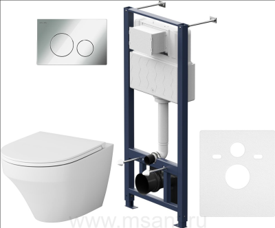 Комплект унитаз с инсталляцией AM.PM Inspire IS49051.501700 с сиденьем микролифт