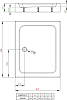 Поддон для душа Radaway Laros D80x90