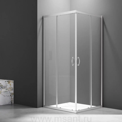 Душевой уголок Veconi Rovigo RV-101 90x90, профиль хром