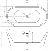 Акриловая ванна Abber AB9203-1.5 150x80