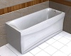 Акриловая ванна Акватек Альфа 140x70, с каркасом, сливом-переливом (слева или справа), без фронтального экрана