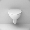 Унитаз подвесной AM.PM Gem C901700SC безободковый, с микролифтом