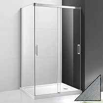 Душевой уголок Cezares Tandem Soft AH-2-120/100-P-Cr-L стекло punto