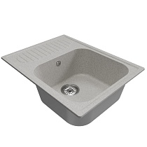 Мойкa MIXLINE ML-GM18 с крылом, серая (310), 640*490*190мм