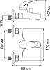 Кнопка смыва Tece Loop Urinal 9242601 пергамон